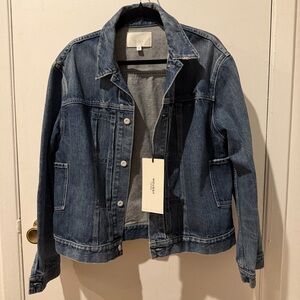 NEW NWT Moussy Vintage MV grixdale 2nd jacket denim blue $470 jean Japan Large